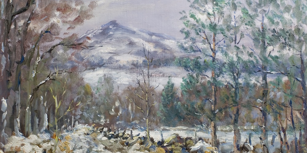 Winter scene near Blairdaff.
