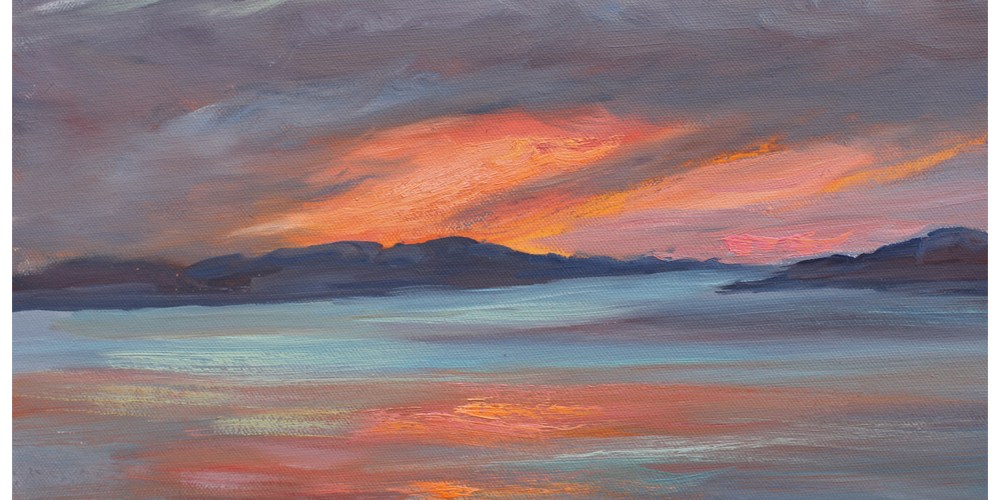 A beautiful sunset on the West Coast of Scotland.