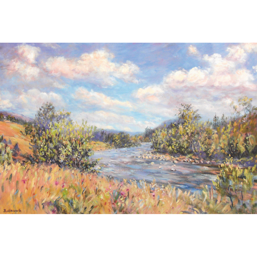 Summer on the River Dee near the Abergeldie Castle.